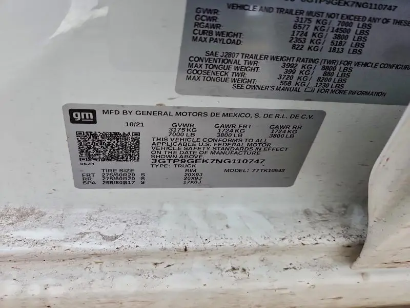 2022 GMC SIERRA LIMITED K1500 ELEVATION-L  