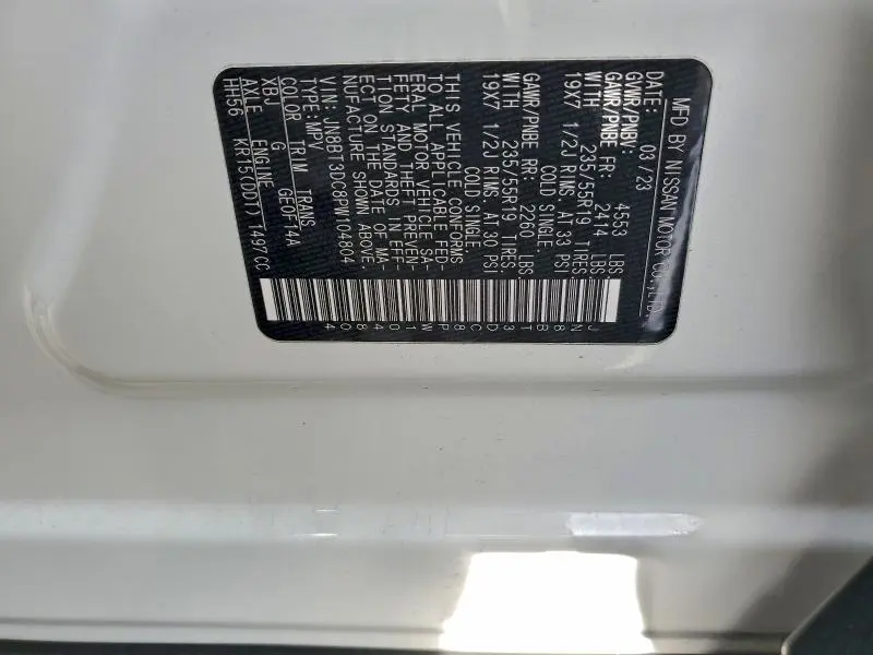 2023 NISSAN ROGUE PLATINUM  