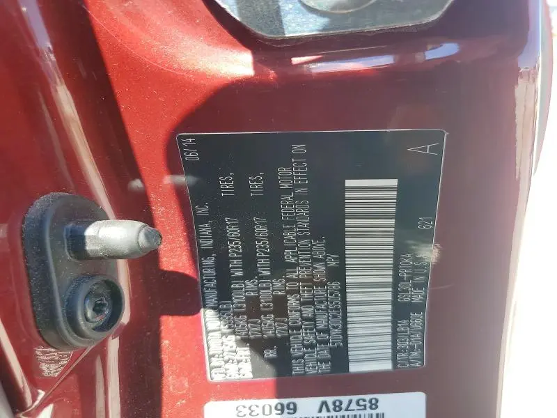 2014 TOYOTA SIENNA XLE 8-PASSENGER  