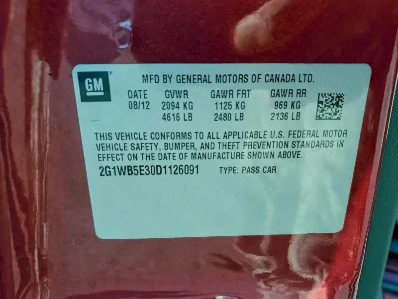 2013 CHEVROLET IMPALA LT  