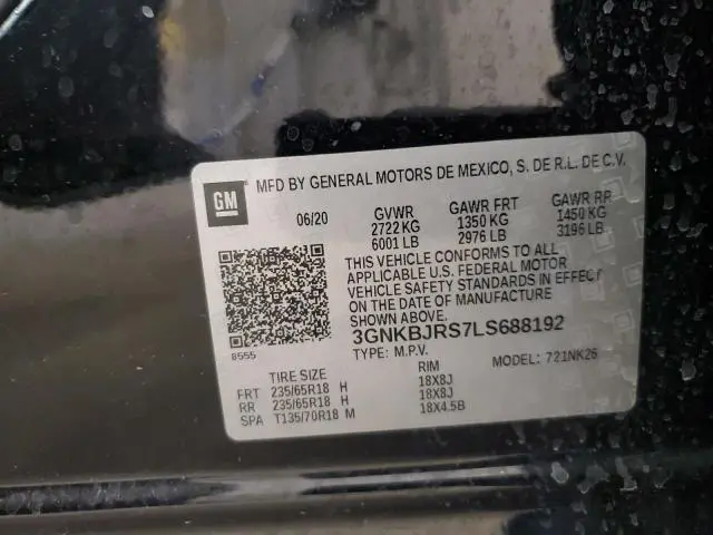 2020 CHEVROLET BLAZER 3LT  