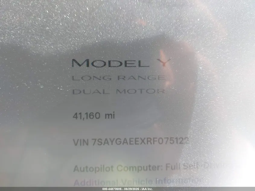 2024 TESLA MODEL Y LONG RANGE DUAL MOTOR ALL-WHEEL DRIVE