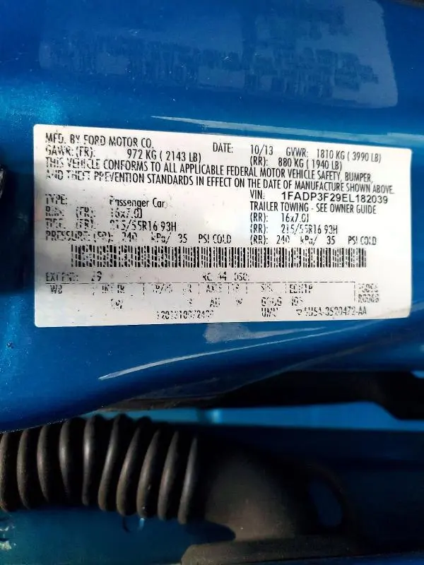 2014 FORD FOCUS SE  