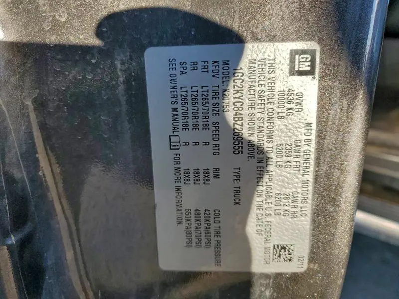 2011 CHEVROLET SILVERADO K2500 HEAVY DUTY LTZ  