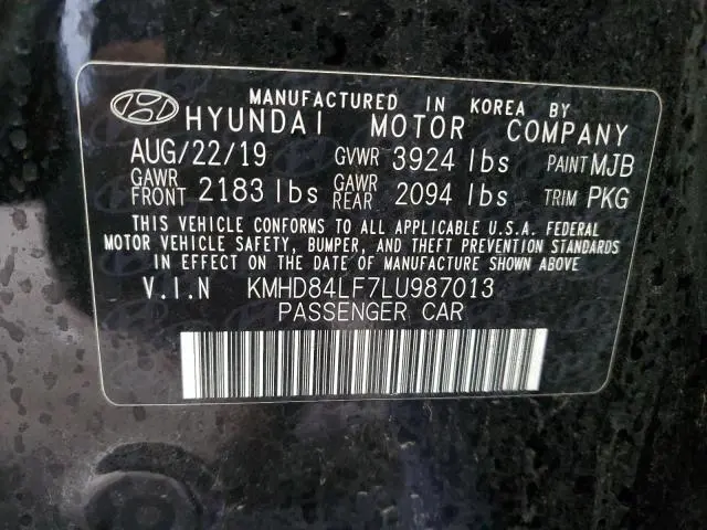 2020 HYUNDAI ELANTRA SEL