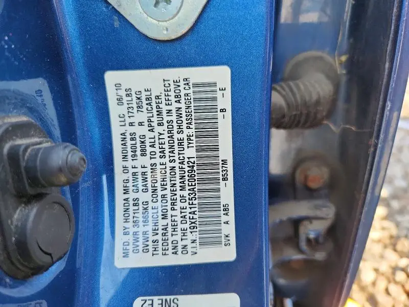 2010 HONDA CIVIC LX  