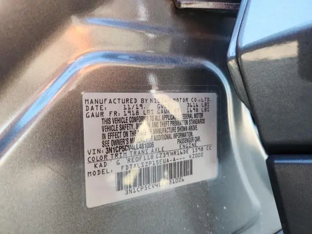 2020 NISSAN KICKS SV  