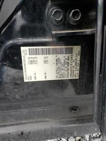 2012 NISSAN MAXIMA S  