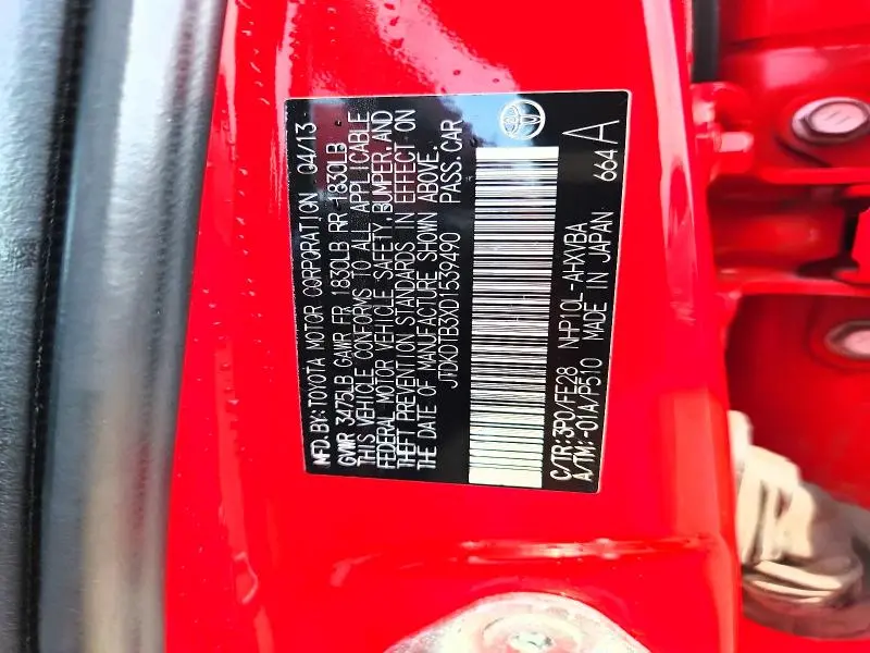 2013 TOYOTA PRIUS C ONE  