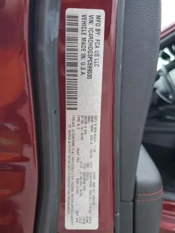 2023 DODGE DURANGO GT  