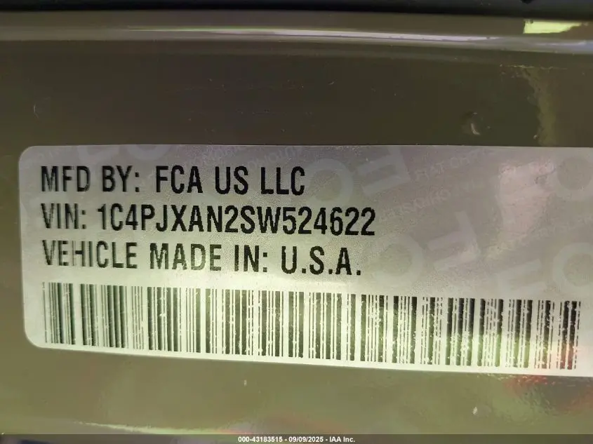 2025 JEEP WRANGLER 2-DOOR SPORT 4X4