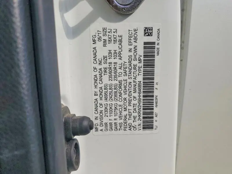 2017 HONDA CR-V EX  