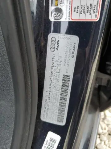 2012 AUDI A6 PREMIUM PLUS  