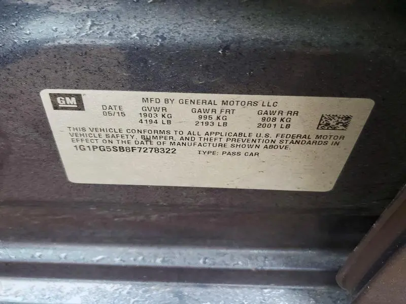 2015 CHEVROLET CRUZE LTZ  