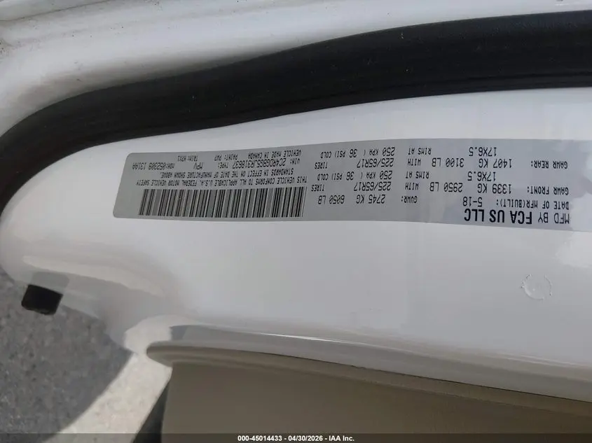 2018 DODGE GRAND CARAVAN SE