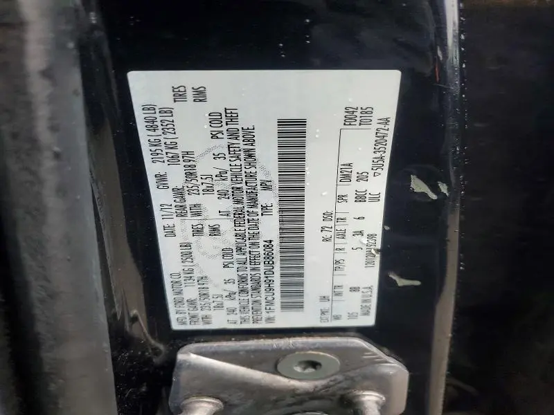 2013 FORD ESCAPE SEL  