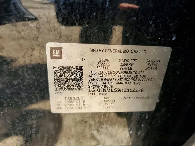 2019 GMC ACADIA SLT-1  