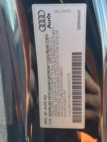 2010 AUDI A5 PREMIUM PLUS  