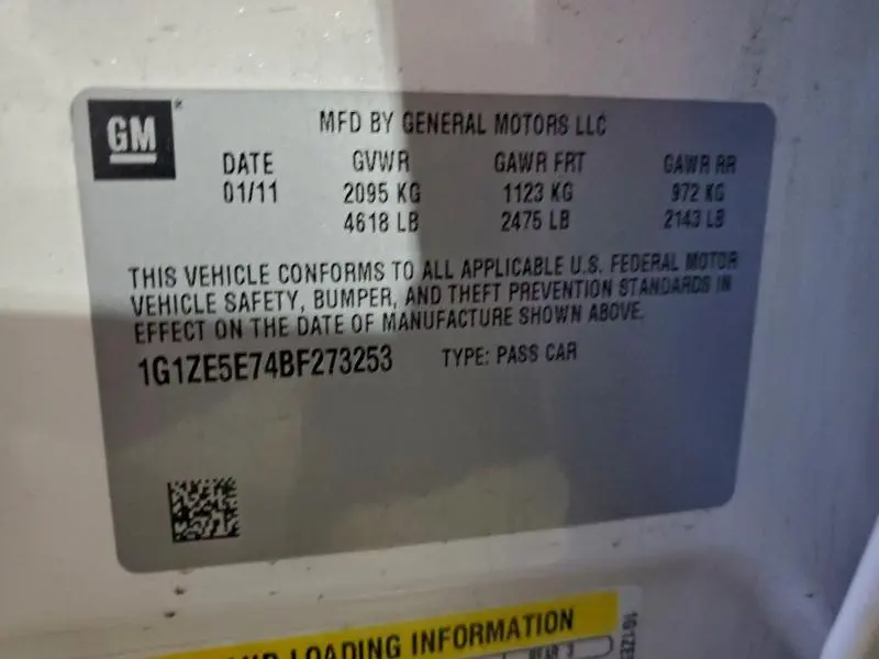 2011 CHEVROLET MALIBU LTZ  