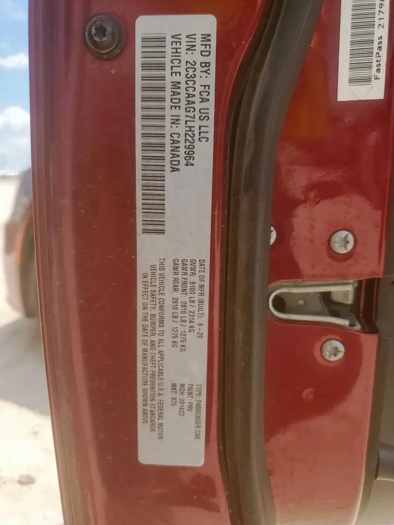 2020 CHRYSLER 300 TOURING  