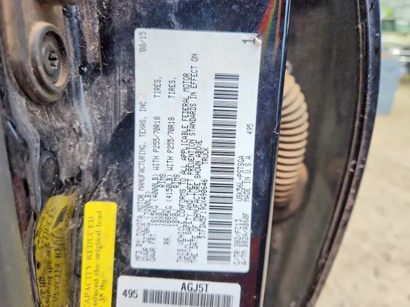 2016 TOYOTA TUNDRA SR5  