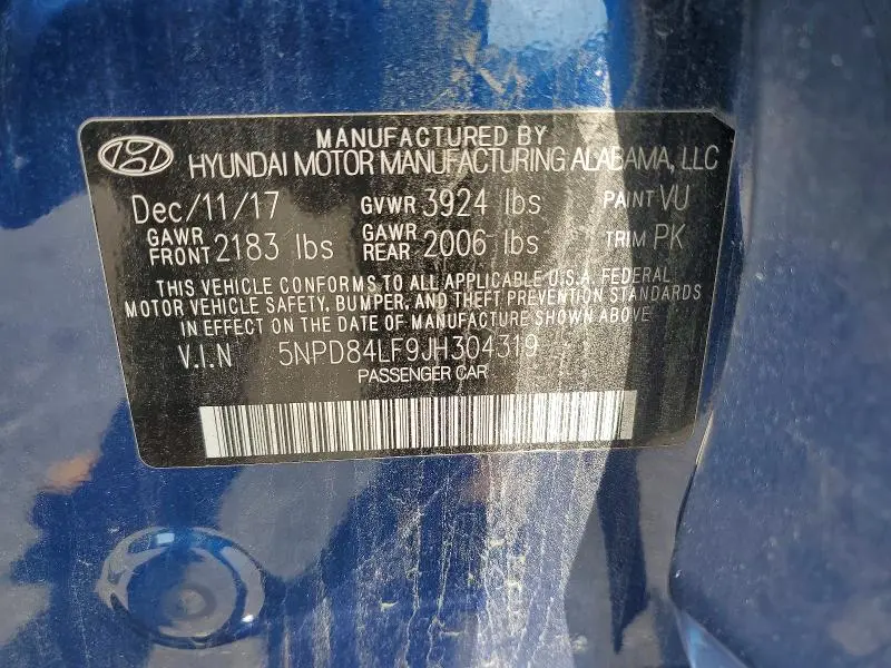 2018 HYUNDAI ELANTRA VALUE EDITION  