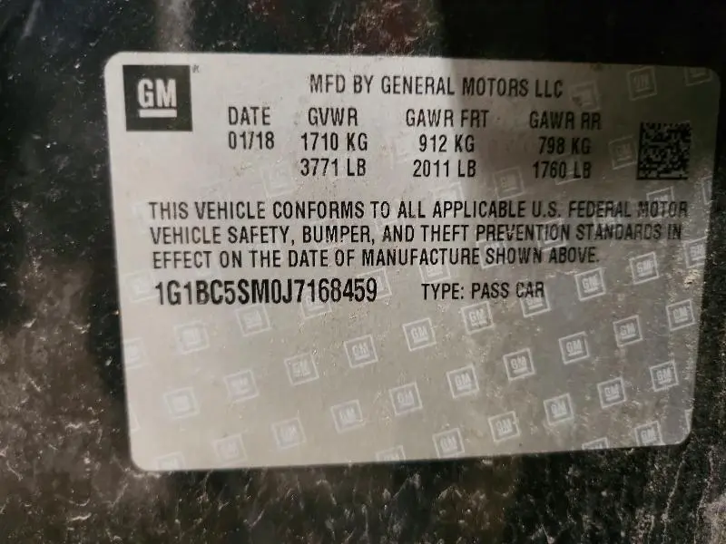 2018 CHEVROLET CRUZE LS  