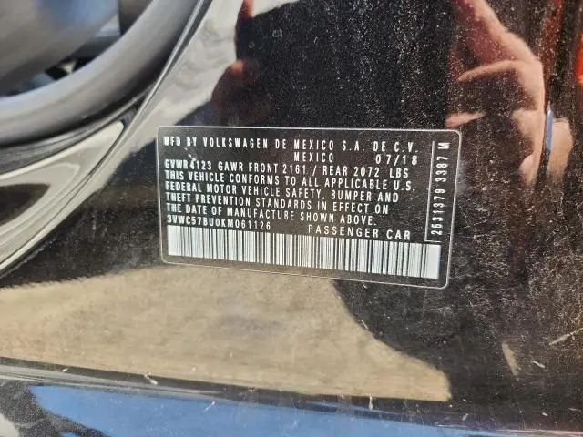 2019 VOLKSWAGEN JETTA S  