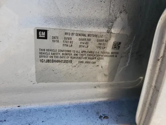 2017 CHEVROLET SONIC LS  