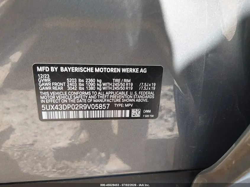 2024 BMW X3 SDRIVE30I