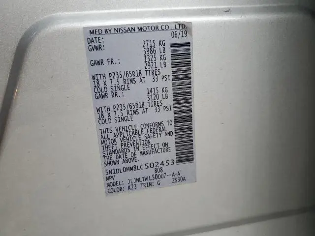 2020 INFINITI QX60 LUXE