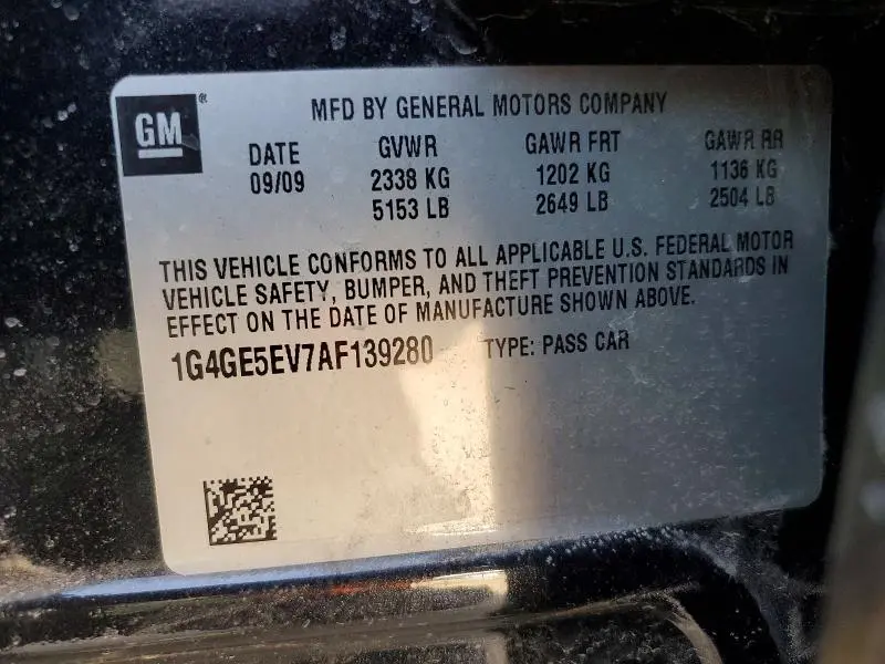 2010 BUICK LACROSSE CXS  