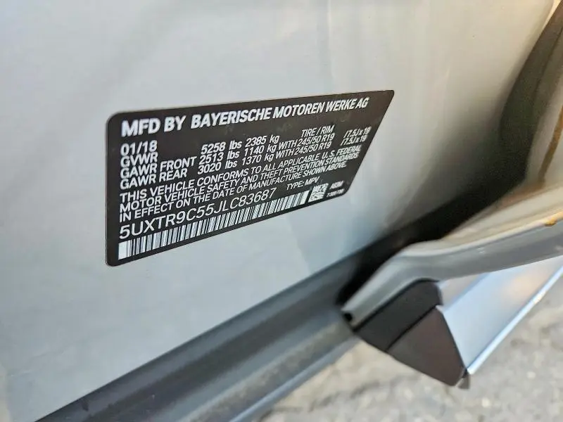 2018 BMW X3 XDRIVE30I  
