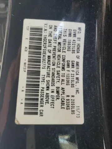 2014 HONDA ACCORD SPORT  