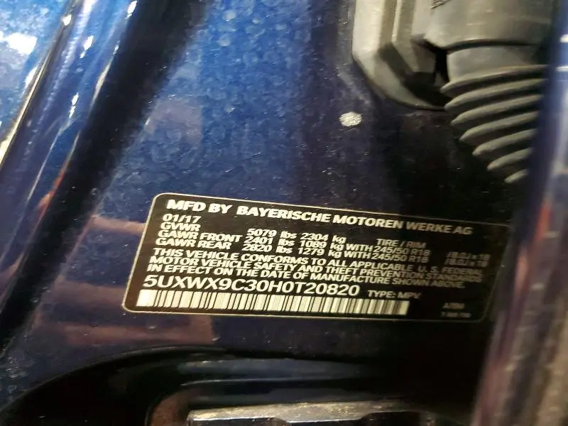 2017 BMW X3 XDRIVE28I  