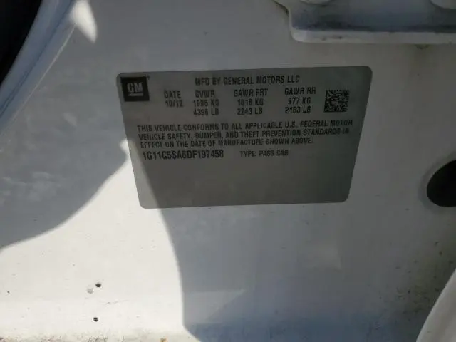 2013 CHEVROLET MALIBU 1LT  
