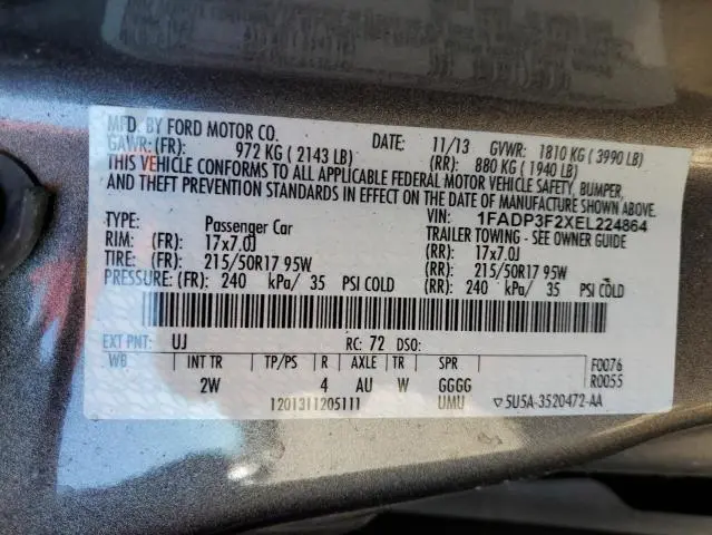 2014 FORD FOCUS SE  