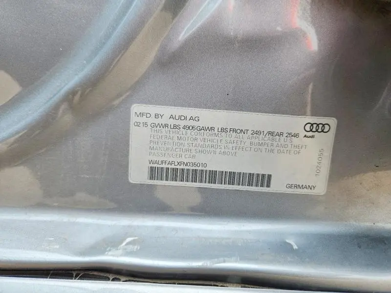 2015 AUDI A4 PREMIUM PLUS  