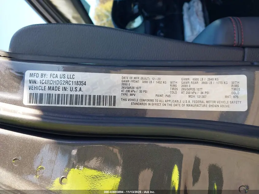2024 DODGE DURANGO GT PLUS RWD