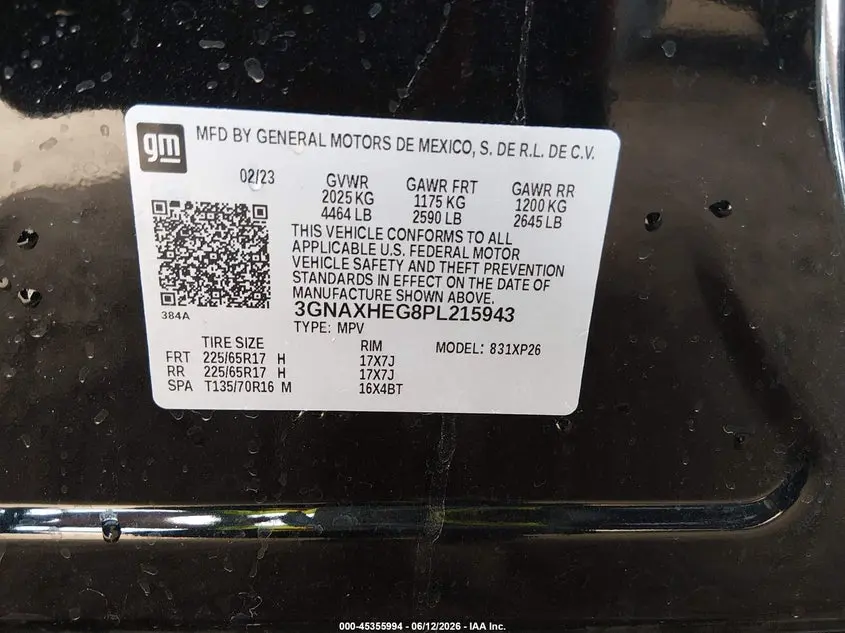 2023 CHEVROLET EQUINOX FWD LS