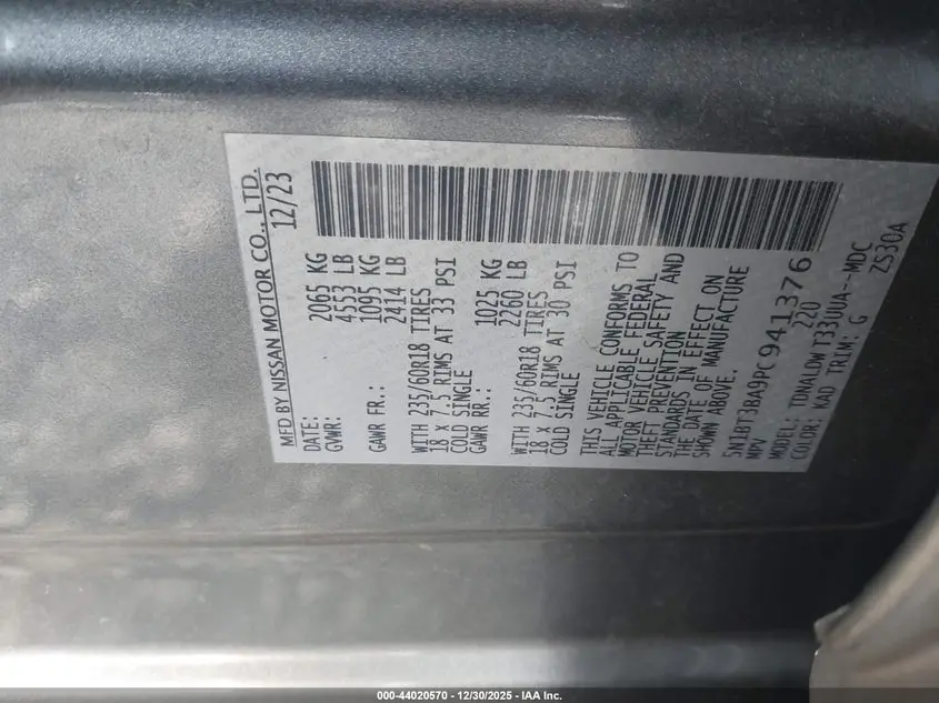 2023 NISSAN ROGUE SV FWD