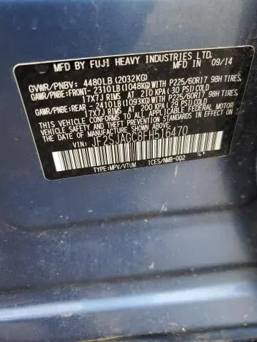 2015 SUBARU FORESTER 2.5I PREMIUM