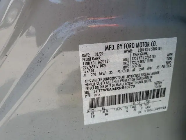 2024 FORD MAVERICK XL
