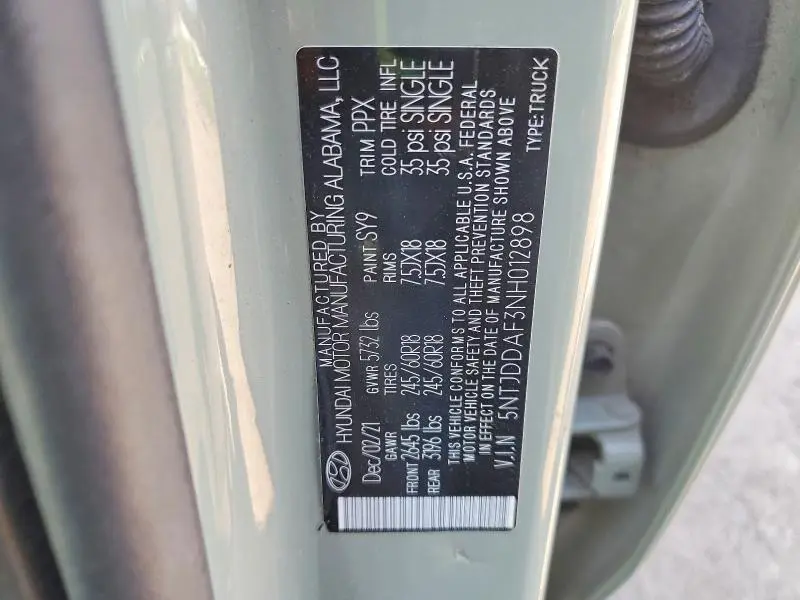 2022 HYUNDAI SANTA CRUZ SEL PREMIUM  
