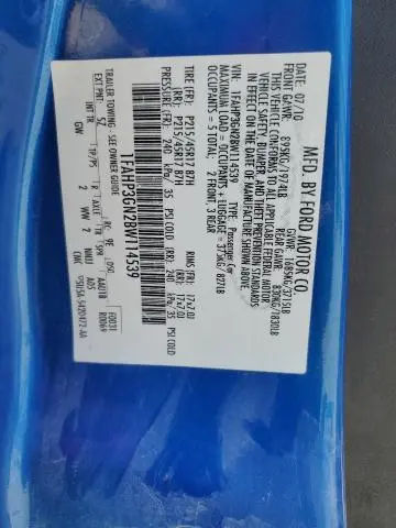 2011 FORD FOCUS SES  