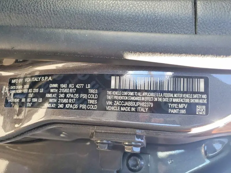 2018 JEEP RENEGADE LATITUDE  