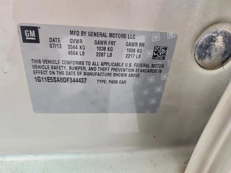 2013 CHEVROLET MALIBU 2LT  