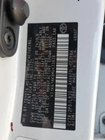 2021 TOYOTA CAMRY XSE  