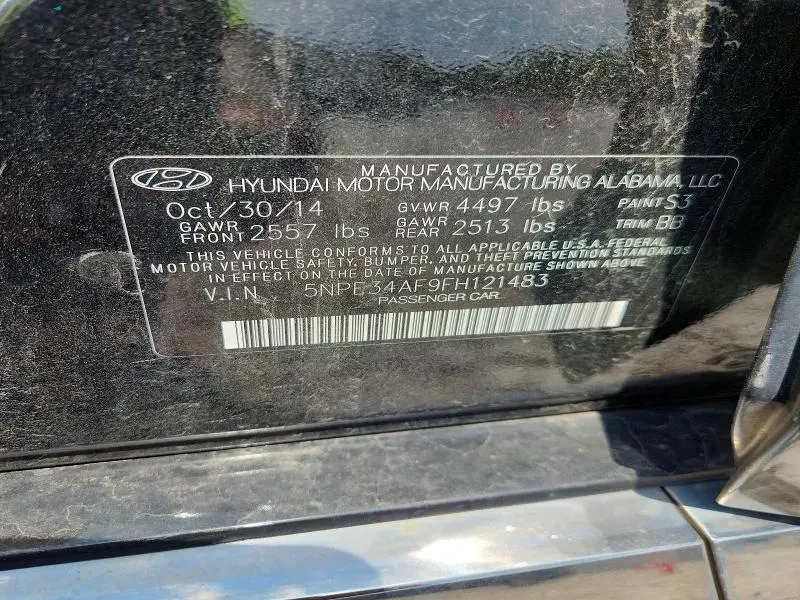 2015 HYUNDAI SONATA LIMITED  