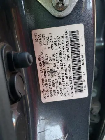 2013 HONDA CIVIC EXL  